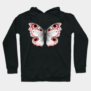 Gray butterfly Peacock Eye Hoodie